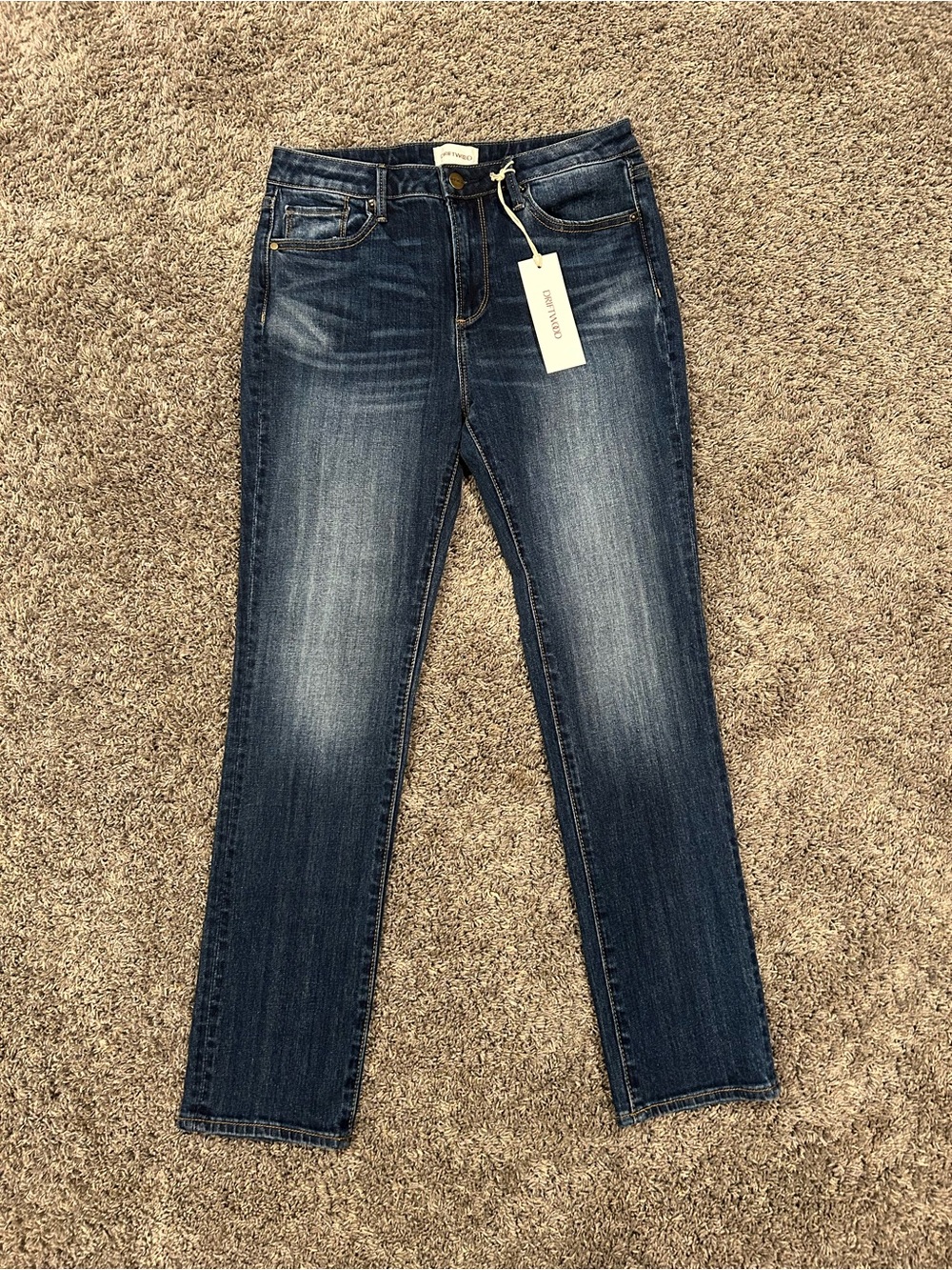 DRIFTWOOD Women's Dark Blue Straight Leg Jeans